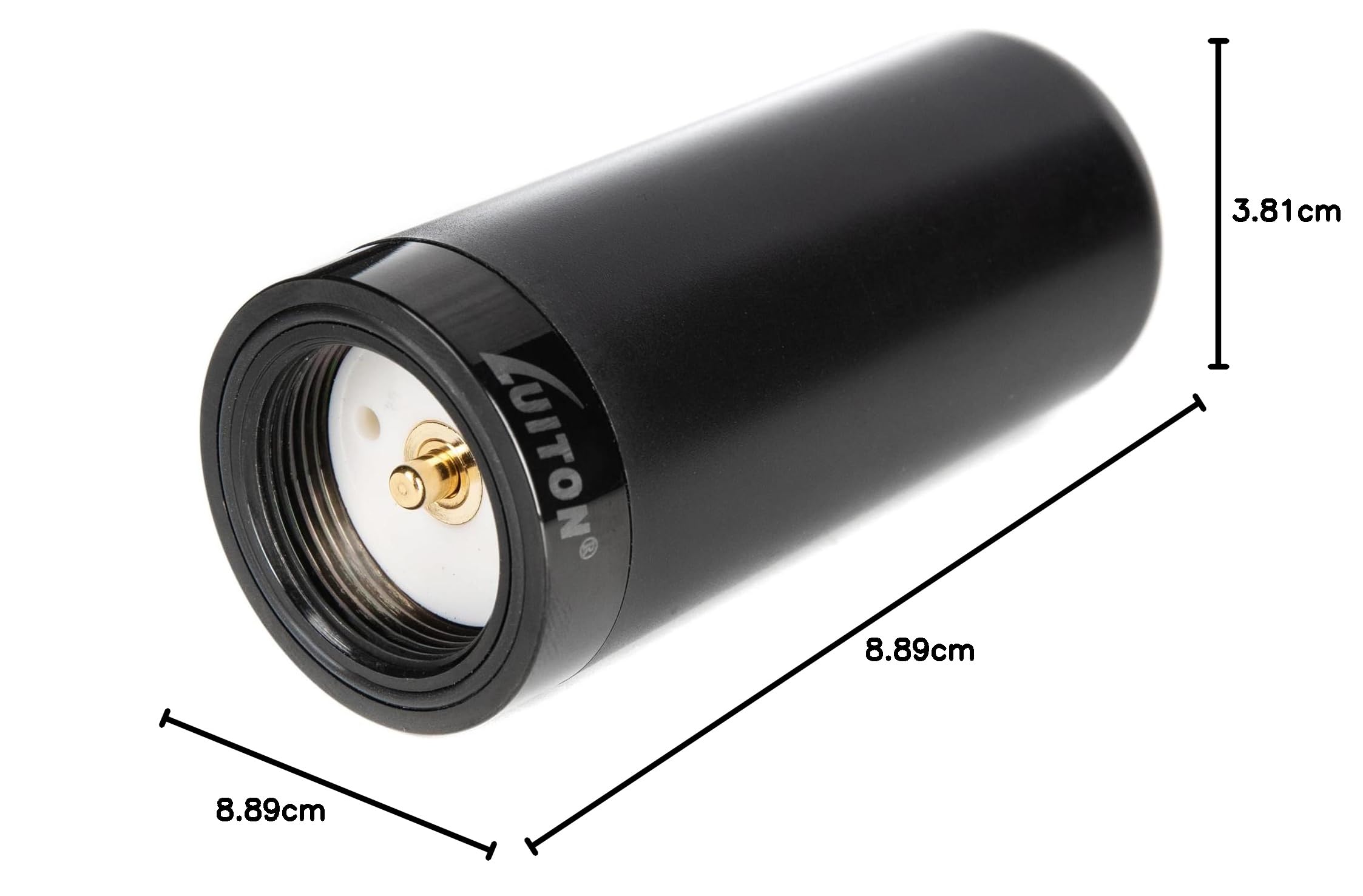 MXTA25 Antena fantasma de ganancia 3DB – 3.5 pulgadas de alto con 1.5 pulgadas de diámetro de base – Perfil bajo con conexión NMO (1 paquete)