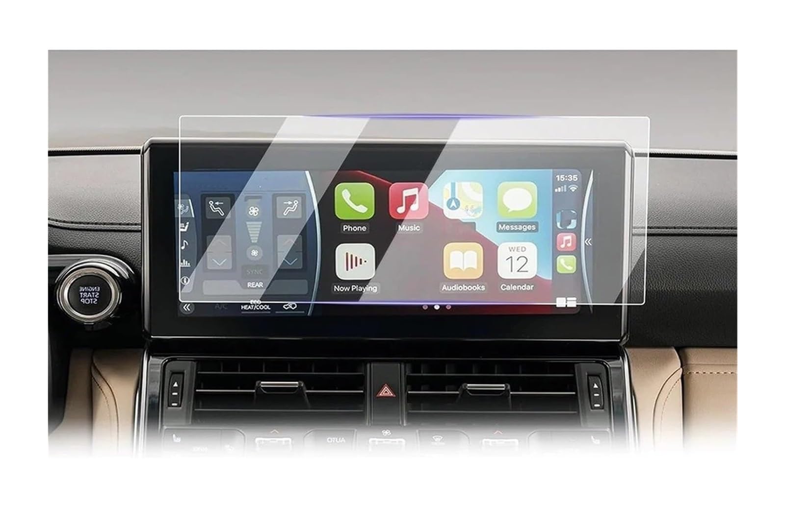 Car GPS Dashboard Film For Toyota For Land For Cruiser LC300 12.3 Inch 2022 2023 Tempered Glass Protective Film Touch Screen