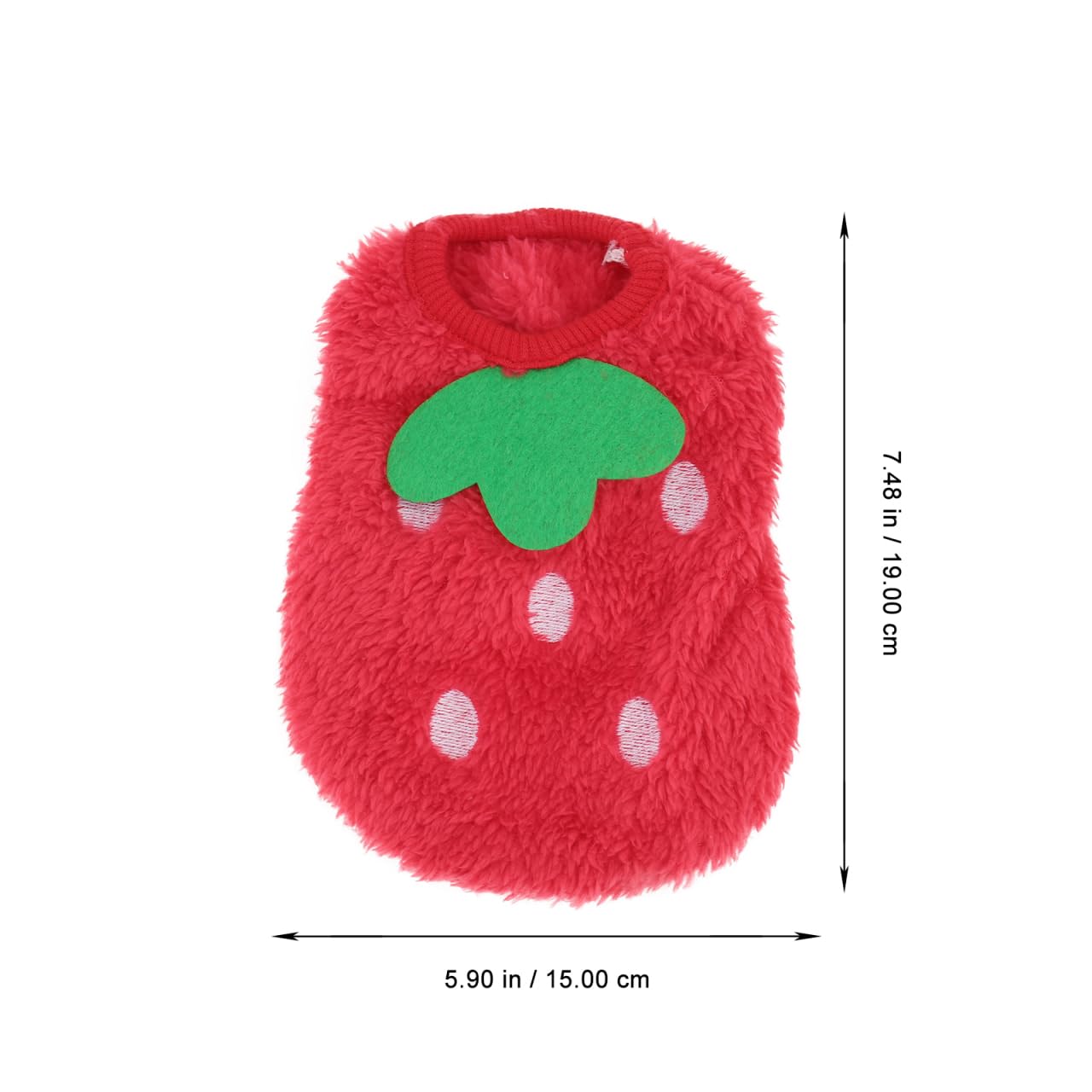 POPETPOP Small Pet Vest Hoodie Winter Fleece Clothes for Guinea Pig Bunny Ferret Soft Warm Costume Apparel for Small Animals - Image 4