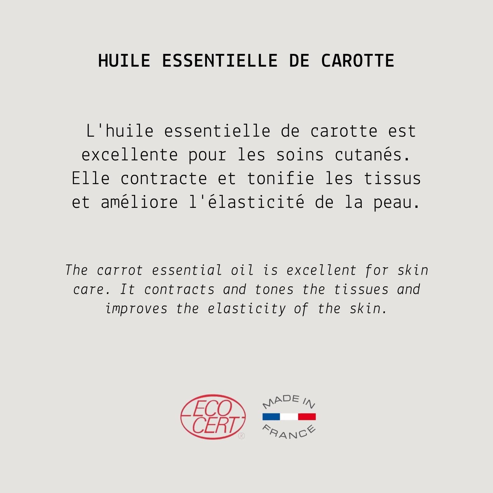 MyCosmetik - Huile Essentielle de Carotte BIO AB - Issue de l'agriculture Biologique - Chémotypées HEBBD/HECT - 100% pure et naturelle - Certifié ECOCERT - Fabriqué en France - 5 ml - 5