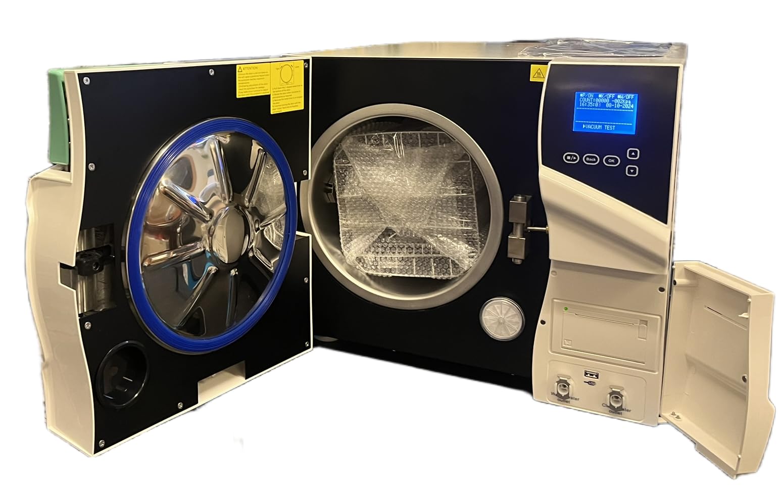 22 Liter New Dental Vacuum Steam Autoclave Sterilizer With Printer USB Class B CE, 11 Standard Program