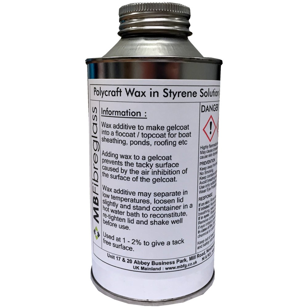 Polycraft ( Mb Fibreglass ) Polycraft Wax In Styrene Solution Additive - 500Ml