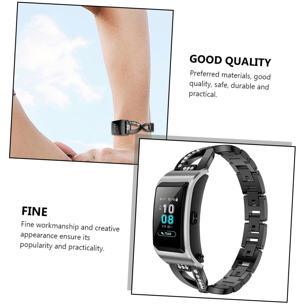 HEMOTON 1Stk stahlgürtel Metall Band Herrenuhren Ersatzarmband Uhr Edles Uhrenarmband Armbanduhr Smartwatch für Männer bequemes Armband Uhrengürtel empfindlich Gurt bilden Anschauen
