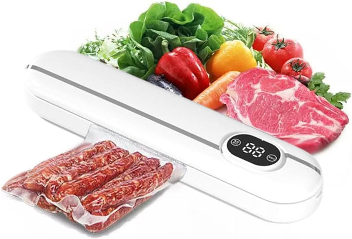 Adrohai Food Vacuum Sealer Machine Vacuum Sealer for Food Storage Automatic Fresh Food-Sealer Vacuum Packing Machine For Fruits Meat Preservation With Dry & Moist Sealing Modes With LED (B0D14WC1YS) Amazon Price History, Amazon Price Tracker