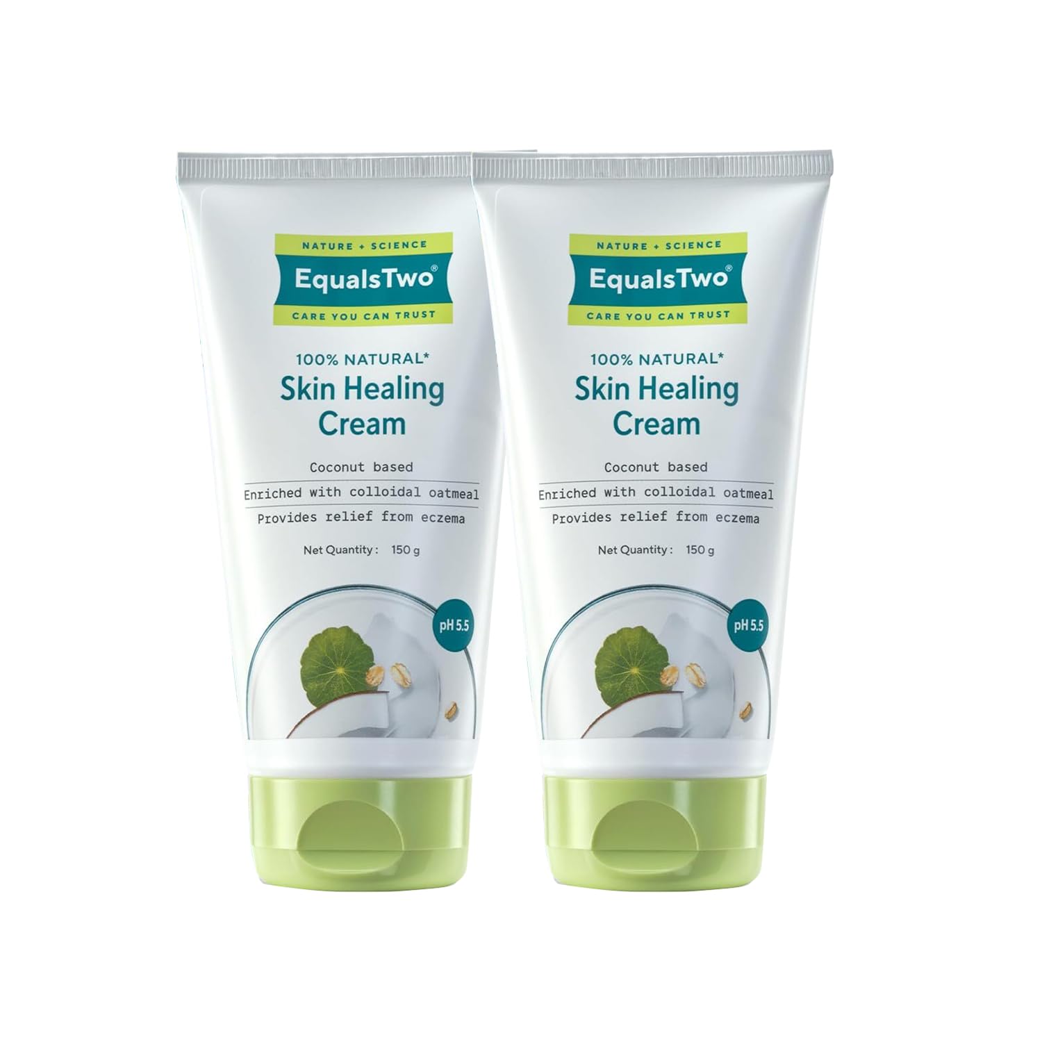 EQUALSTWO by Zydus Skin Healing Cream for Baby & Mom – 150gm | Eczema Relief, Rash & Dry Itchy Skin | pH 5.5 | Dermatologist-Tested | Gentle Moisturizer for Sensitive, Red, Irritated Skin, (Pack 2)-image-8