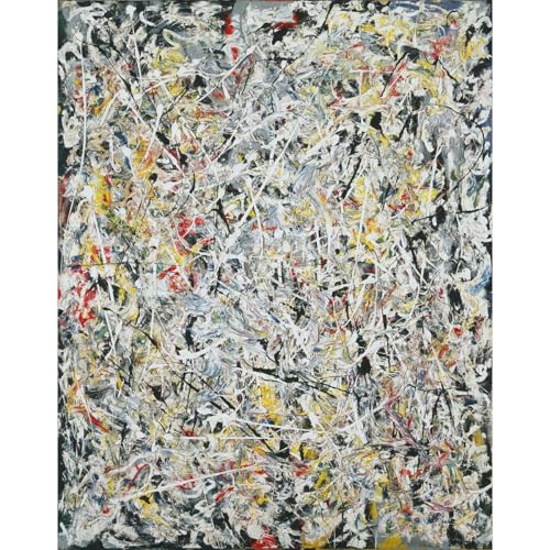 Toile roulée Jackson Pollock Lumière blanche impression d'art