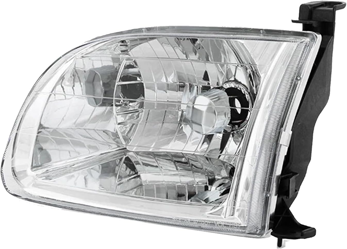 Headlight Assembly for 2000 2001 2002 2003 2004 Toyota Tundra Regular and Access Cab Halogen Head Light Headlamp, Chrome Housing Clear Lens Driver and Passenger Side,Replace # TO2502129,TO2503129