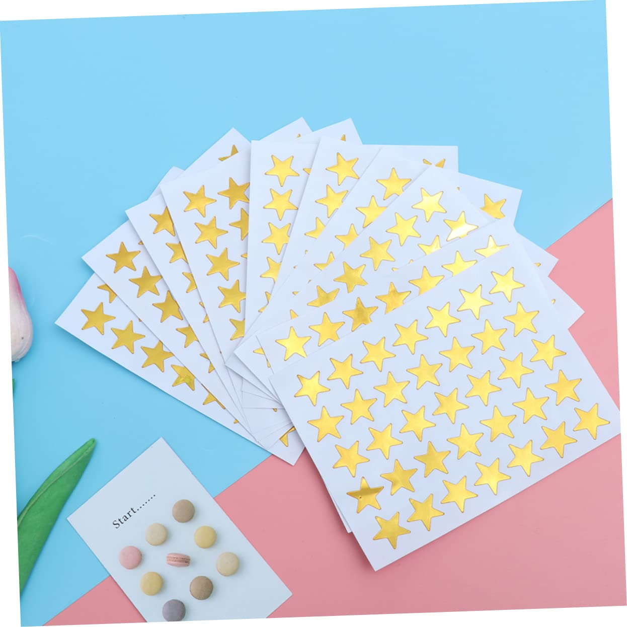 Lurrose 250blätter Selbstklebende Fünfzackige Sternaufkleber Für Glitzernde Belohnungssticker Für Schule Und Bastelprojekte Einfach Abzuziehen Und Anzubringen Für Lehrer Und Eltern