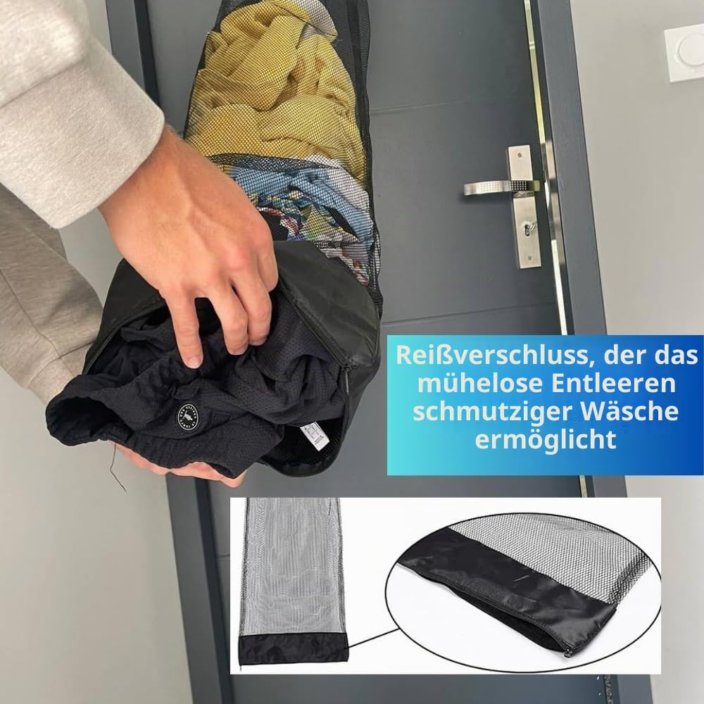 Générique TheDunk Holz-Basketballkorb für Schmutzwäsche, Wand und Tür, mit abnehmbarem Beutel, Ball und Luftpumpe, Basketballspiele zum Sammeln von Schmutzwäsche, Geschenk für Kinder und Erwachsene