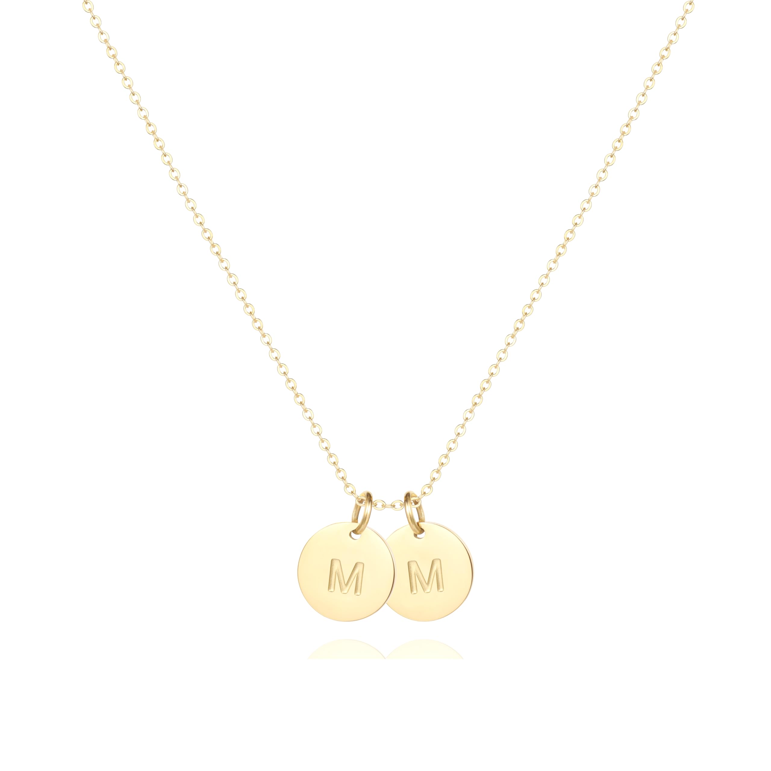 QXTX Initial Necklaces for Women,18K Gold Plated Dainty Letter Necklace for Women