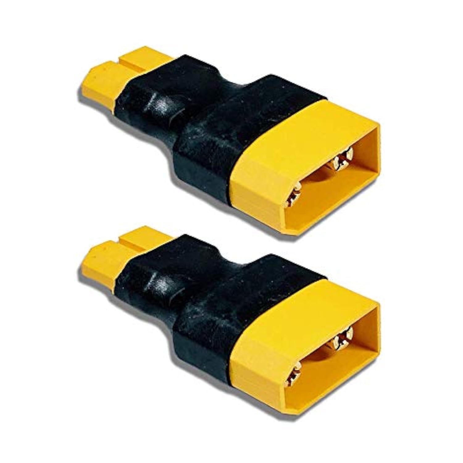 2 paar originele Amass Premium XT60H XT60 gouden stekker zwart stekker mannelijk vrouwelijk incl. kabel beschermkappen 2-pins ompolingsbestendig