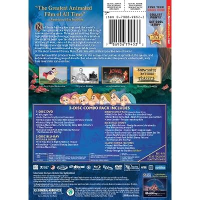 Snow White and the Seven Dwarfs (Three-Disc Diamond Edition Blu-ray/DVD Combo + BD Live w/ Blu-ray packaging)