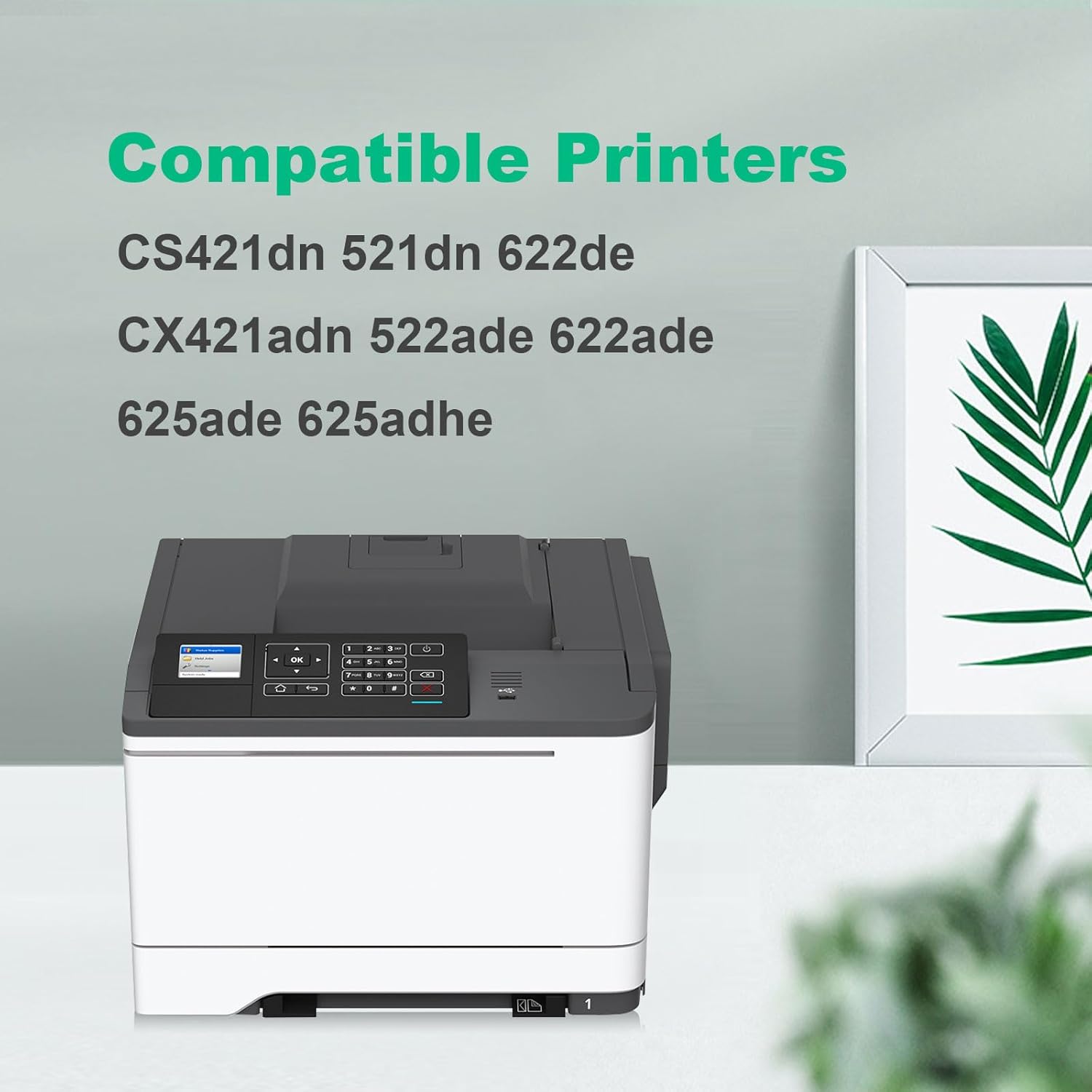 High Yield Remanufactured 78C1XK0 Toner Cartridge Replacement for Lexmark 78C1XK0 78C1XC0 78C1XM0 78C1XY0 for CS421 CX421 CS521 CS522 CS622 CX521 CX522 CX622 CX625 Printer (4-Pack)