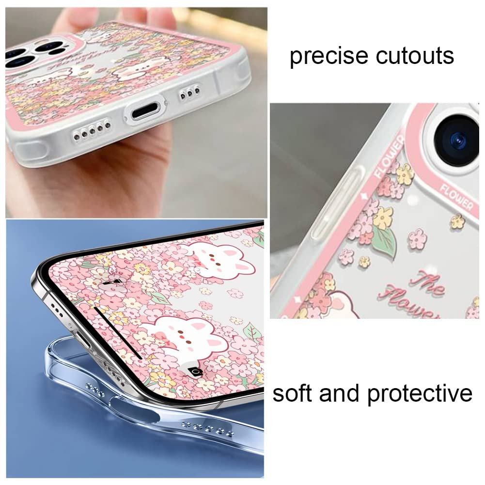ZIYE Case For IPhone 14 Pro Max, Fantasy Rose Floral Pattern