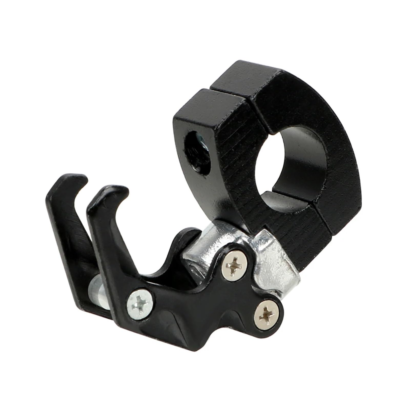 Auytcin Black Bike Hook Storage Hook For Bike Bicycle Storage Bag Aluminum Clips Luggage Hanger Moto Fasteners On Handlebar 22Mm Helmet Claw Hook Motorcycle Holder(Black)