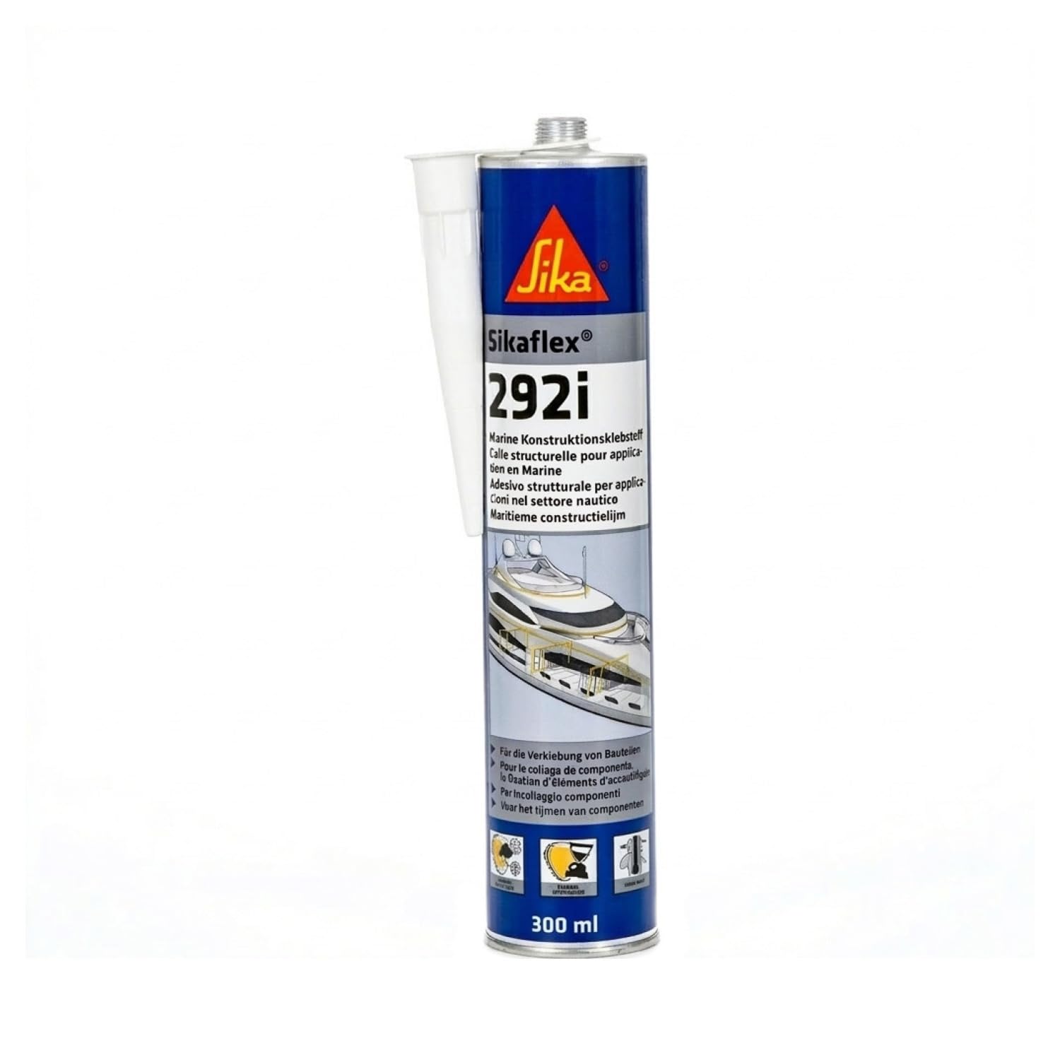 Sika – Marine-Klebstoff – Sikaflex-292i Weiß – ideal für den Marinebereich – haftstark – 300 ml