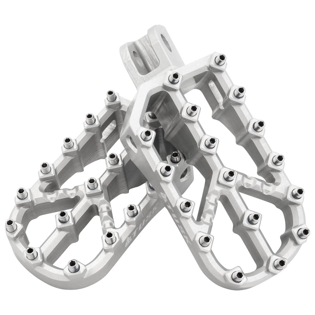 Amazon.com: Tusk Edge Billet Adventure Foot Pegs Compatible with