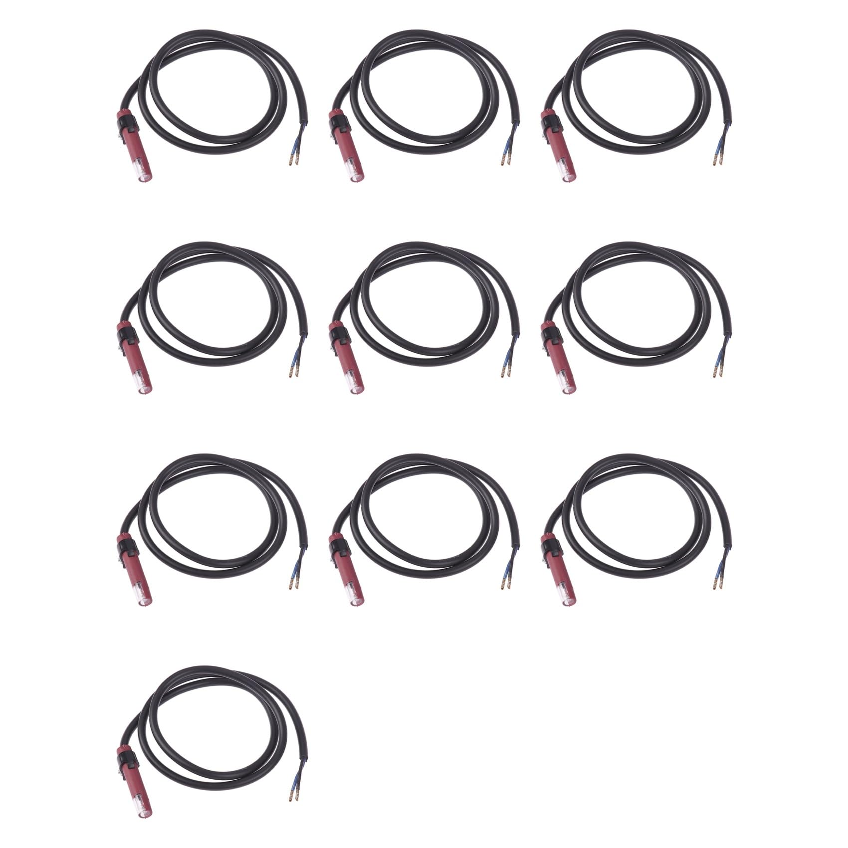 Jnchdghwa As Shown 10X Qrb1 Flame Detector Photosensitive Electric Eye Burner Detection Photoresistor Red Qrb1 Photocell