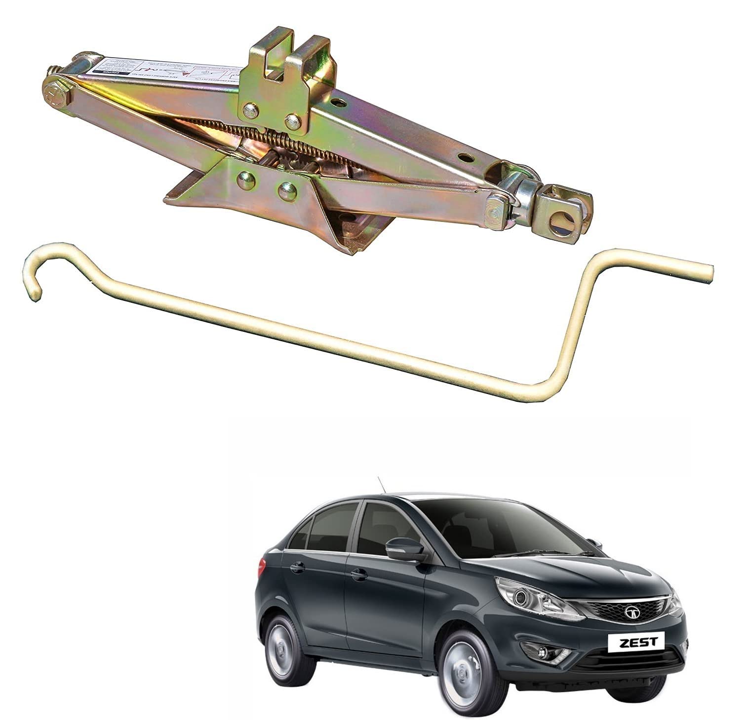 Auto Addict Car Scissor Jack Mechanical Vehicle Lift for Tata Zest