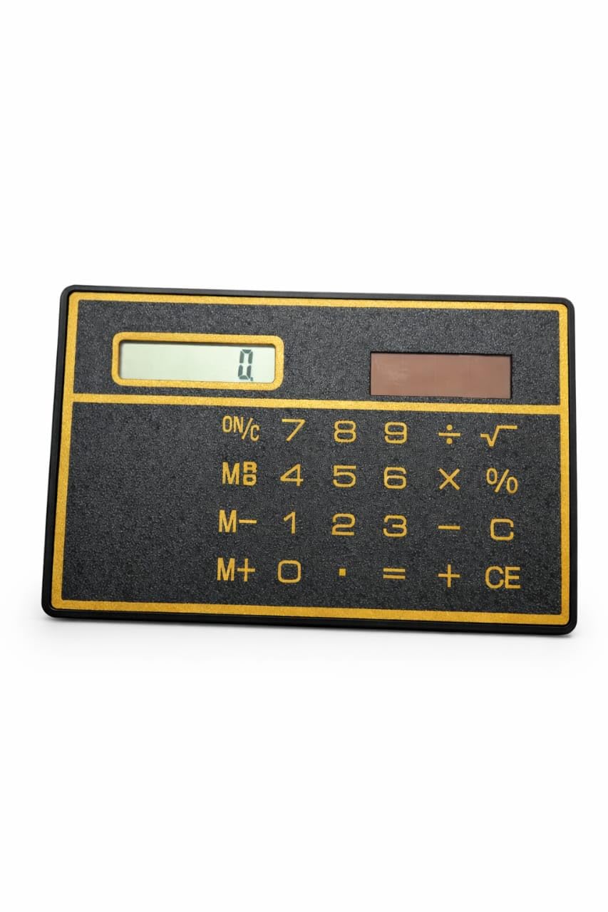 8 Digits Thin Pocket Calculator Portable Slim Credit Card Design Solar Power Mini Calculator for Home Office-image-6