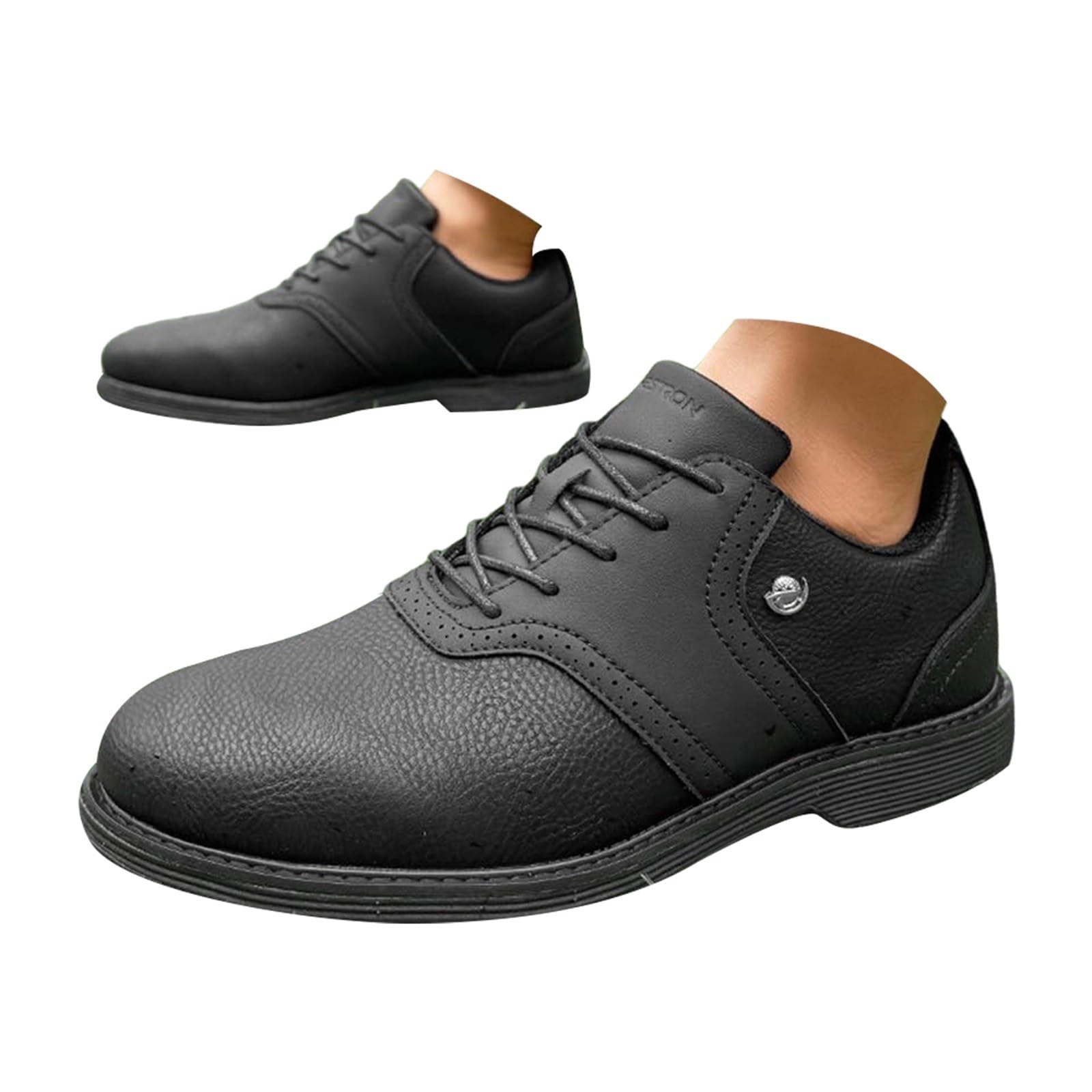 Herren-Golfschuhe, Schnürschuhe, elegant, lässig, Übergröße, Anzugschuhe | Wasserdichte rutschfeste Golfschuhe, modisch, Business, Freizeit, bequem, atmungsaktiv, Walking-Turnschuhe für das tägliche