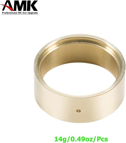 Miniatura 7 de 4 unidades SCX24 de latón para ruedas de 1.0 Beadlock, anillos de bloqueo de cuentas para 124 RC Crawler Car TRX4M actualizaciones 118 accesorios de