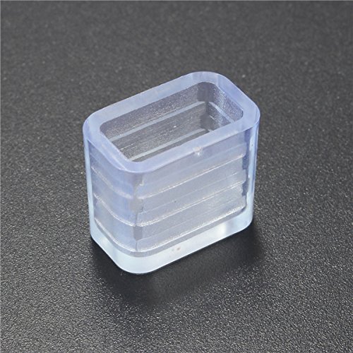 COPPIA DI TAPPI O GANCI COPPIA DI TAPPI PER STRISCIA LED NEON FLEX (2 TAPPI 6X12 MM (CON FORO - Foto 4