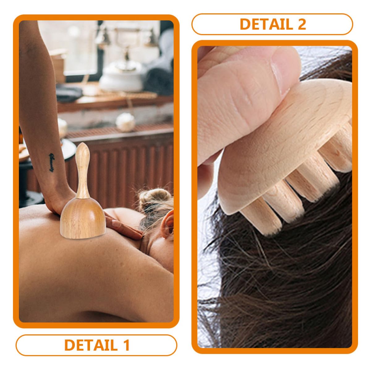 Alipis Manuelles Nackenmassagegerät zur Tiefengewebemassage mit Rutschfestem Griff Wiederverwendbares Massagegerät 1 Satz für Zuhause und Büro
