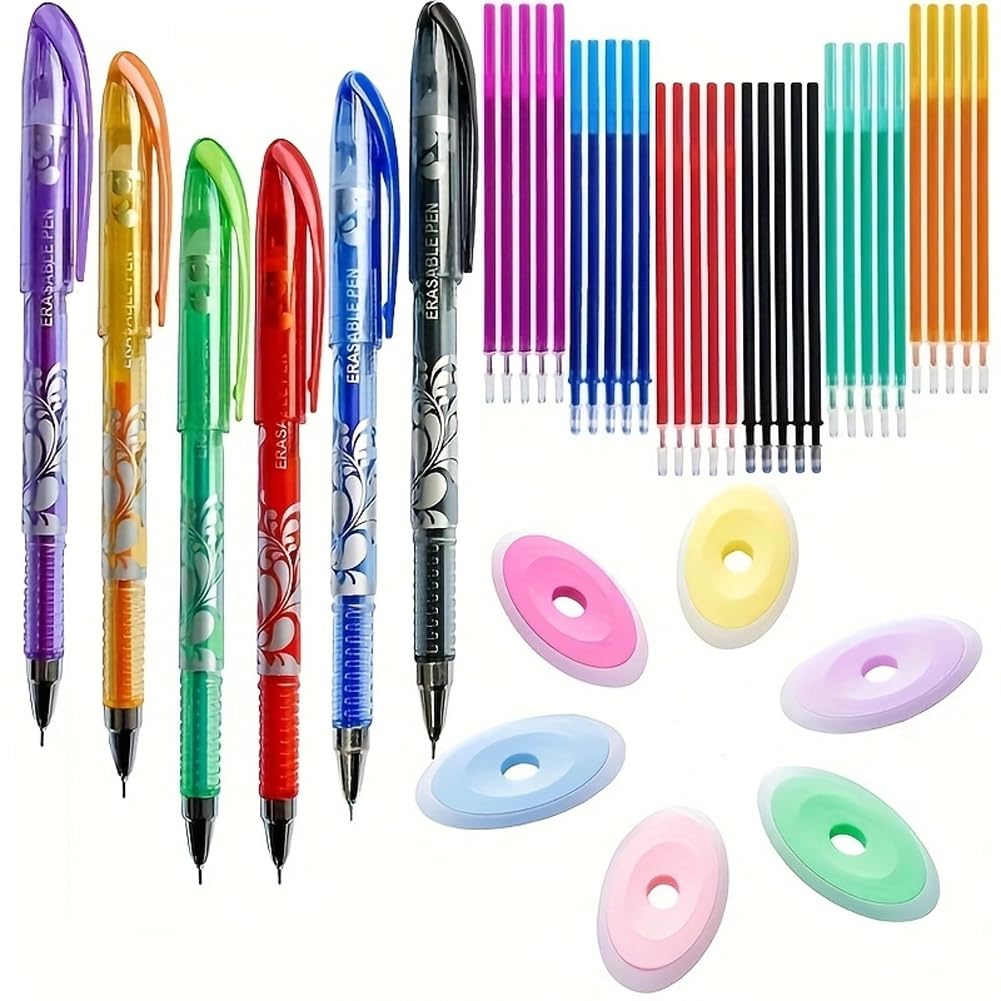 4 Pz/set Creativo 0.5mm Penne Gel Cancellabili Nero Rosso Blu Verde Inchiostro Studenti di Scrtura Ptura Scuola Kawaii Fornure di Cancelleria  21