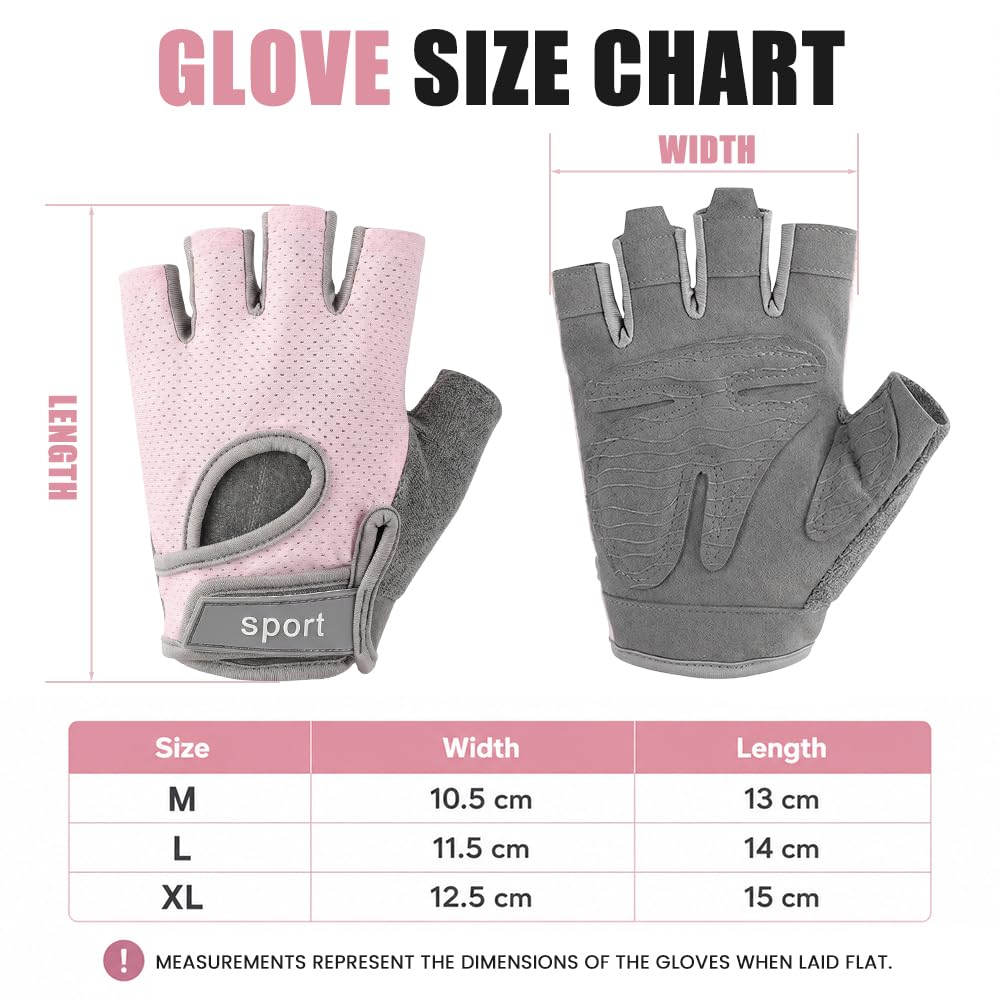 Gants de Cyclisme Homme Femme VTT Demi-Doigts Unisexe Mitaine Velo Gel Rembourré Antidérapant Respirants Absorbant Chocs Été MTB