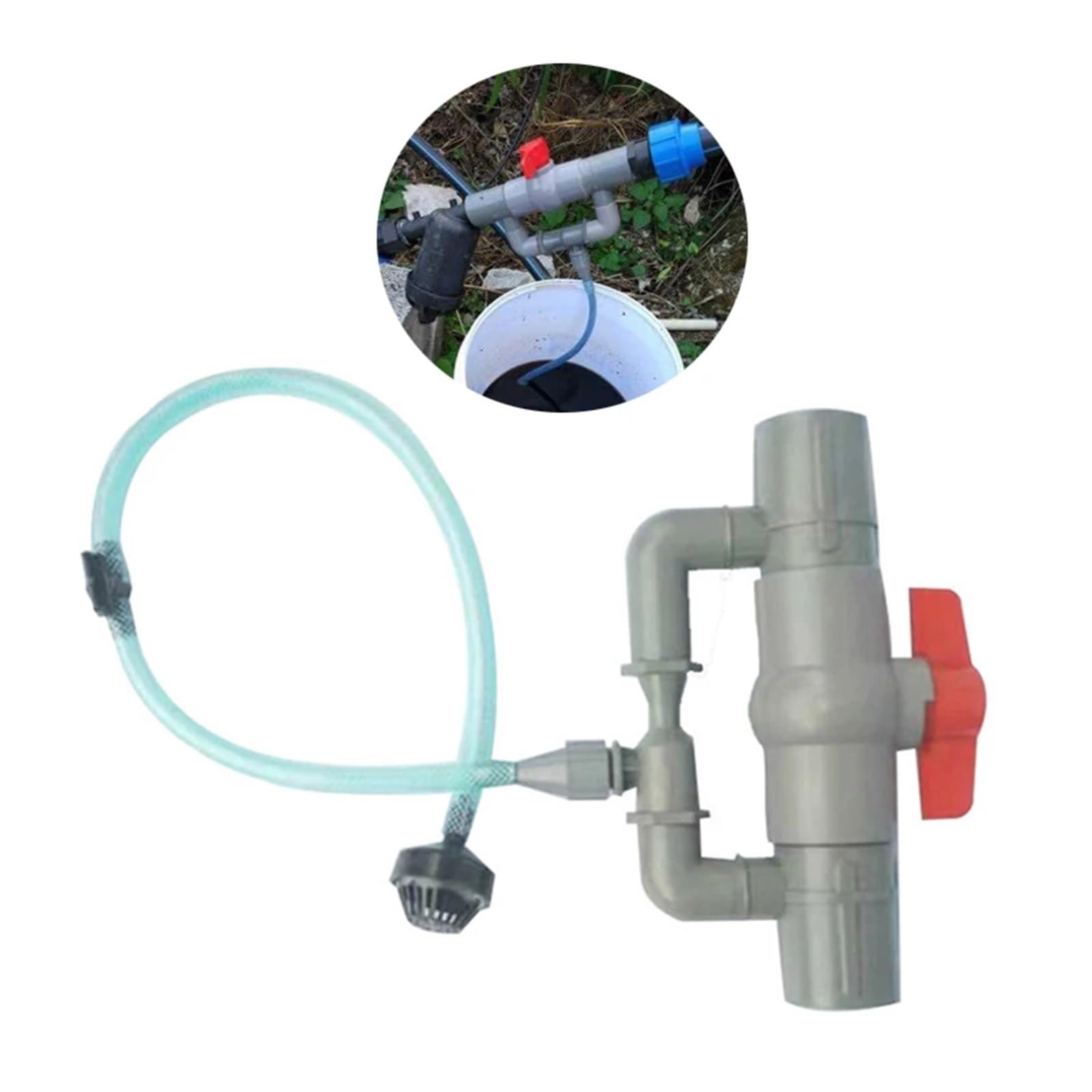 Inyector de fertilizante Venturi de 32/40/50mm, interruptor de filtro, planta, huerto, pulverización de fertilizante, Conector de tubo, suministro de riego(50mm)