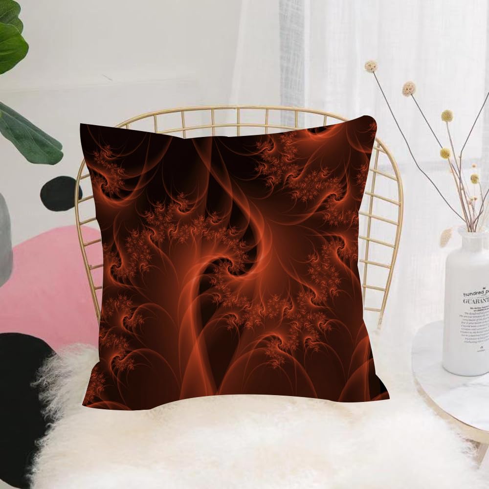 HYOSXW Cushion Cover,Throw Pillow Case Home Decorative for Living Room Bedroom Sofa Chair 16X16 Inch,Imaginatory lush fractal texture generated image abstract background,Pillowcase 40X40cm