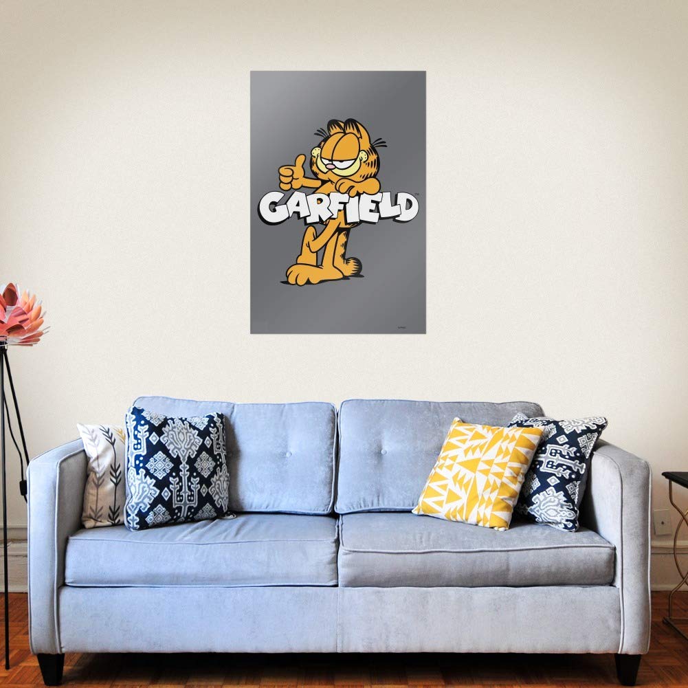 Affiche Garfield XXL – Tapisserie Murale En Polyester, Poster Géant Multicolore