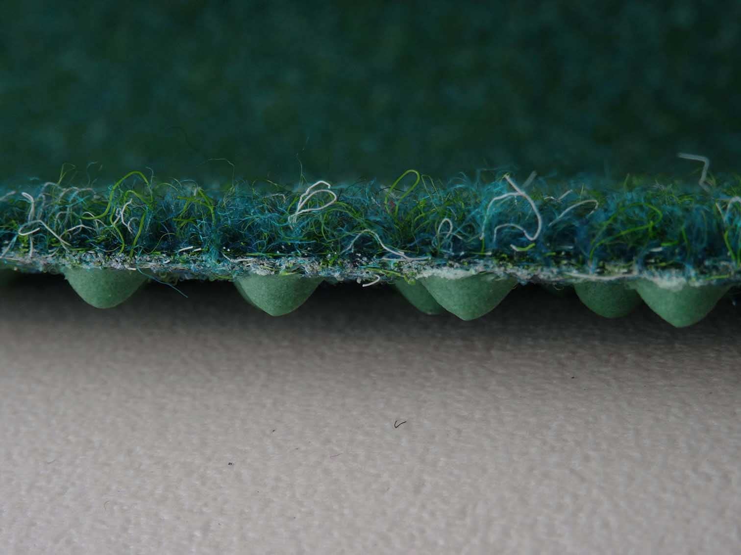 Tappeto da esterno Green | Erba sintetica con drenaggio per giardini, balconi ed eventi, blu-verde, Taglio (1.33m di larghezza / 5m di lunghezza)
