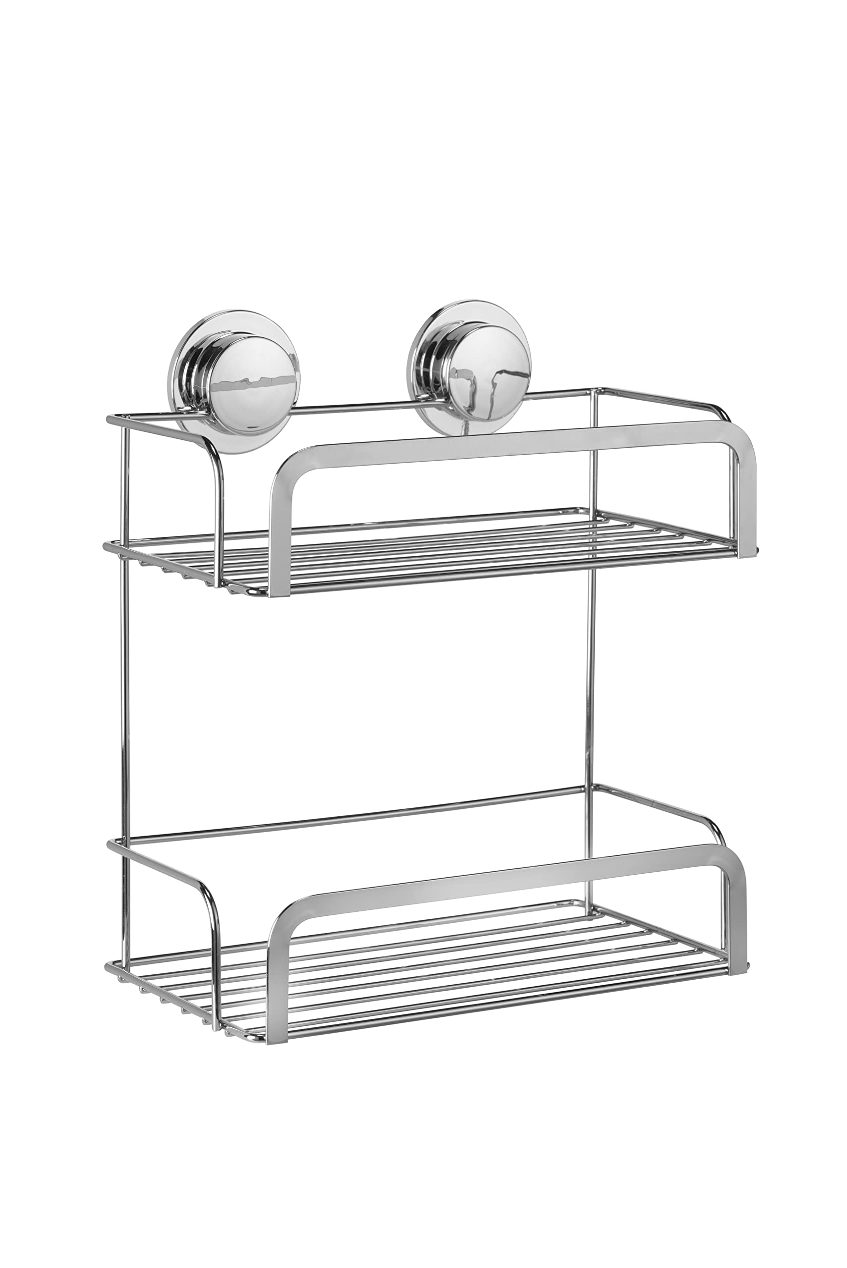 B&Q -  Stick'n'lock Chrome Effect Steel Shower Caddy (W)25Cm
