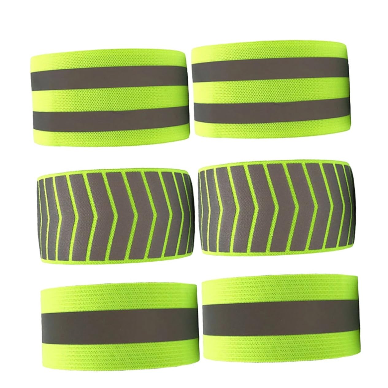 Anneome 18pièces Bracelet Élastique Réfléchissant pour Activités Nocturnes Brassard Fluorescent De Sécurité pour Course Et Randonnée Vert
