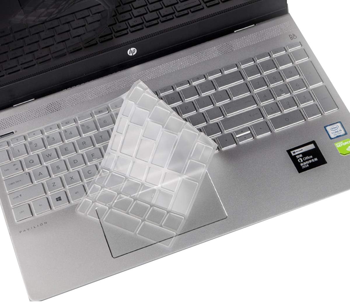 Keyboard Cover for 2020 2019 15.6 HP Envy x360 2-in-1 Series /2018 Newest HP Pavilion 15.6 inch Series /2018 HP Envy 17.3" 17M 17-BS 17-BW Series Touch-Screen Laptop -TPU