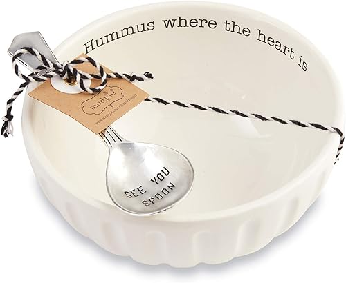 Miniatura 2 de MUD PIE CUENCO HUMMUS CON CUCHARA