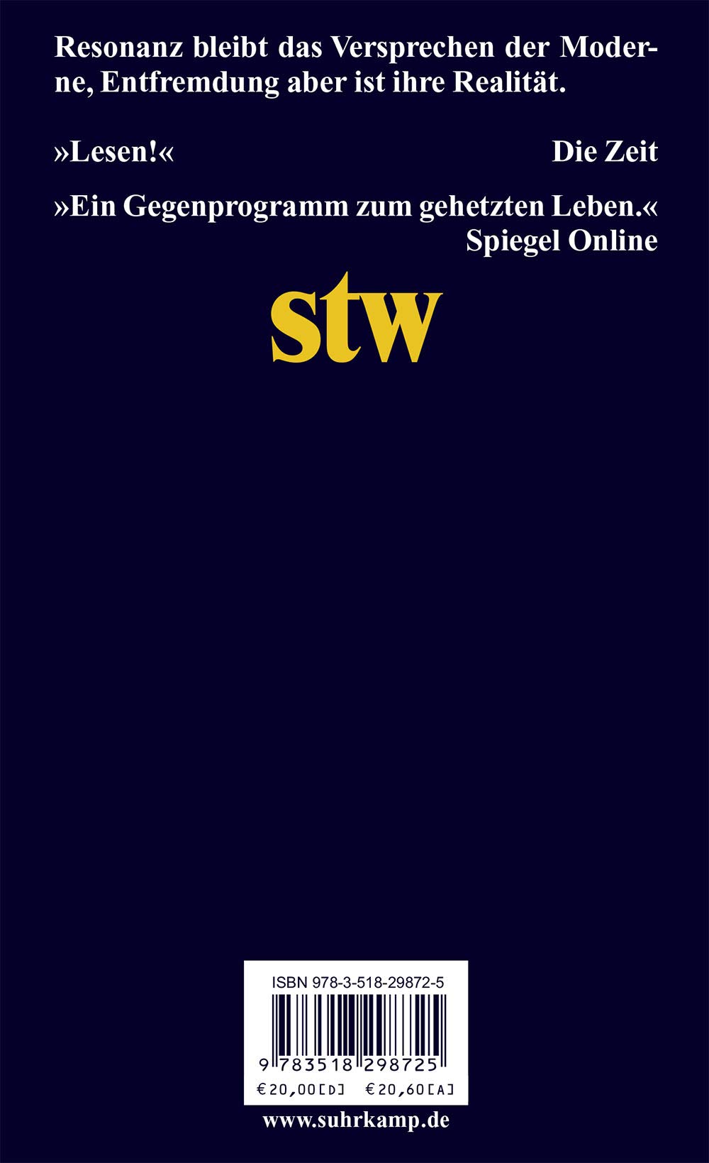 Resonanz: Eine Soziologie der Weltbeziehung (suhrkamp taschenbuch wissenschaft)