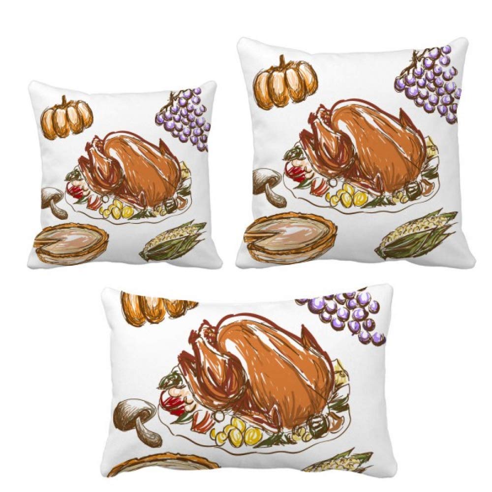 Coussin Turquie Thanksgiving ensemble coussins avec insert sofa