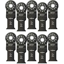 StarlockTM 1-3/16" Standard Thin Metal Oscillating Multi-Tool Blade, 10PC Fits Bosch and Fein. Also fits non-Starlock multi-tools Milwaukee, Ridgid, Makita, Rockwell and more