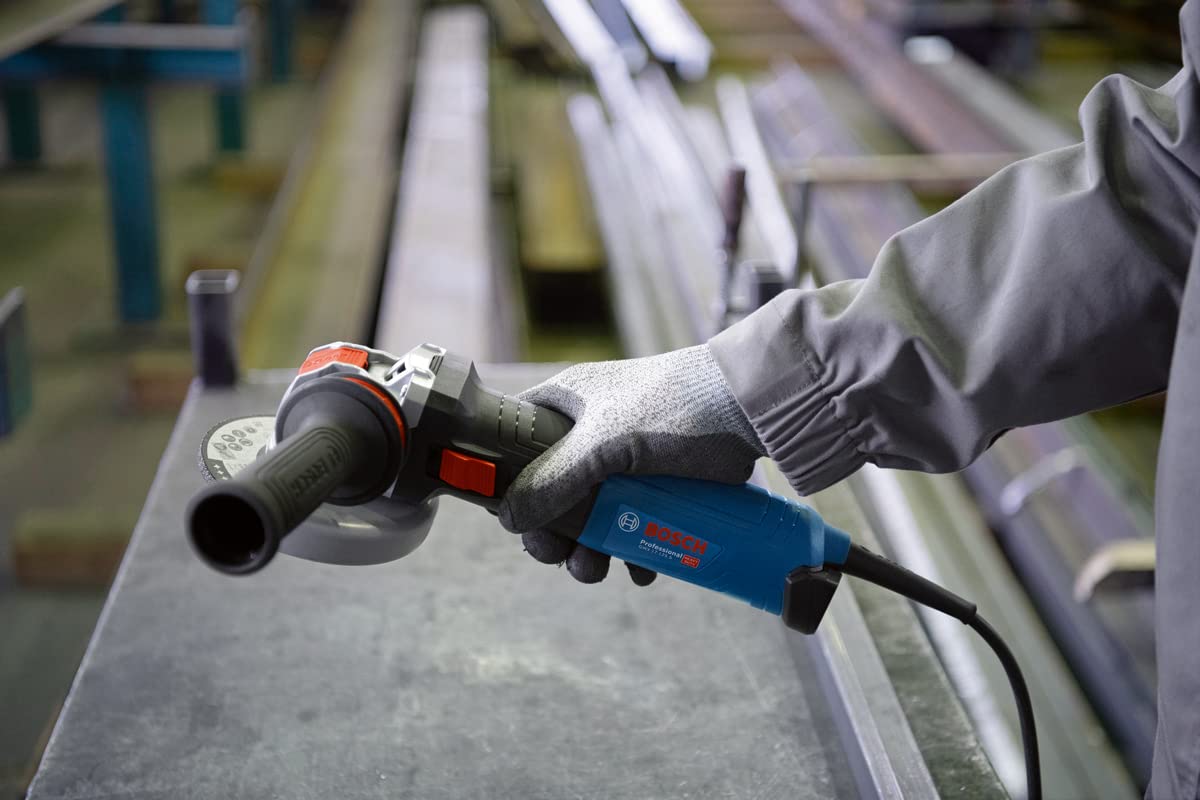 Bosch Professional amoladora angular GWX 17-125 S con X-LOCK (Ø de disco: 125 mm, potencia 1700 W, incl. empuñadura auxiliar, cubierta protectora, cubierta protectora de separación, filtro de polvo)
