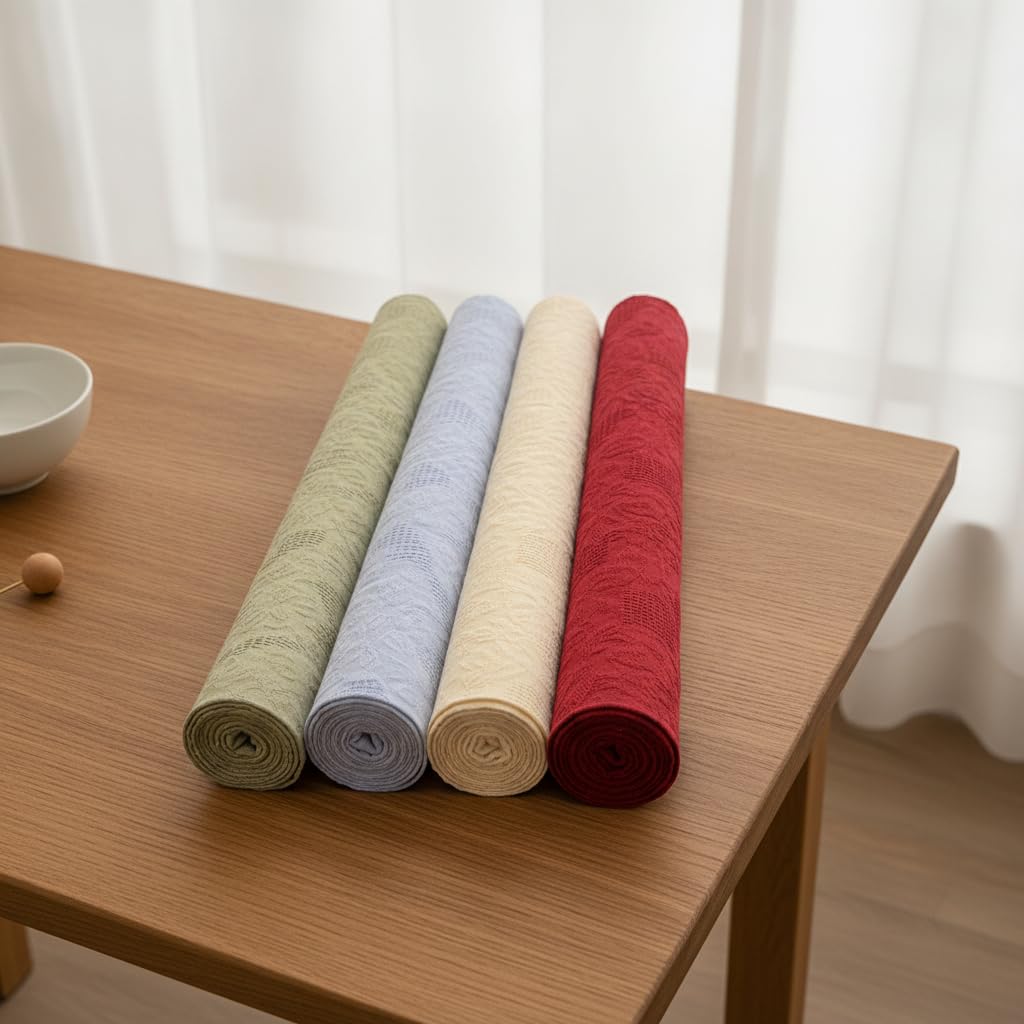 Tela Jacquard de Algodón y Rayón por Metros para Costura, Confección de Prendas y Cortinas, Azul claro