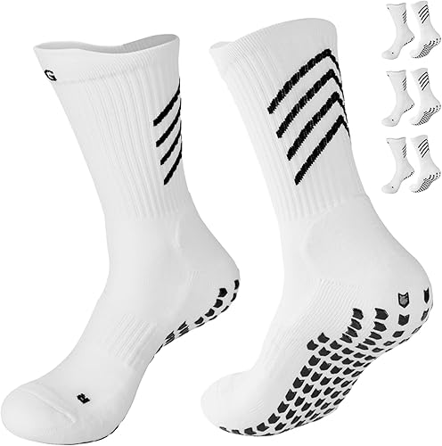 GOGOGOAL Calcetines deportivos antideslizantes para hombres y mujeres, calcetines de fútbol con agarre, calcetines de entrenamiento deportivo,