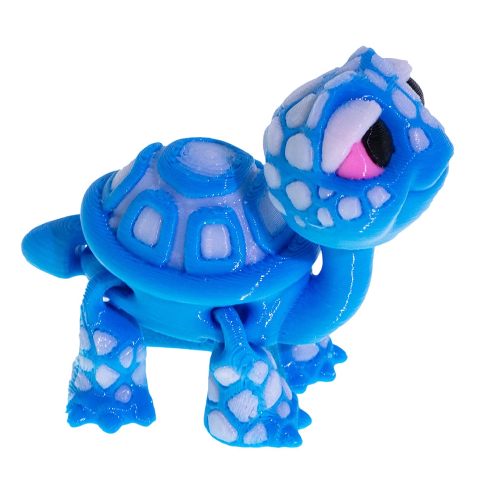 Shunzhong B 3D Printed Turtles Realistic Animal Figurines Statue Ornament Flexible Joint Articulated Tortoise Fidgety Toy Gifts Desktop Pet Ornament