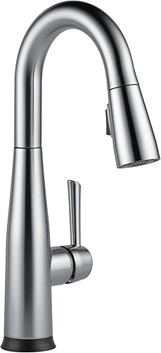 Delta Faucet Essa Llave de una manija para barpreparación con acoplamiento de magnatita y cabezal rociador Touch-Clean, 9913T-AR-DST