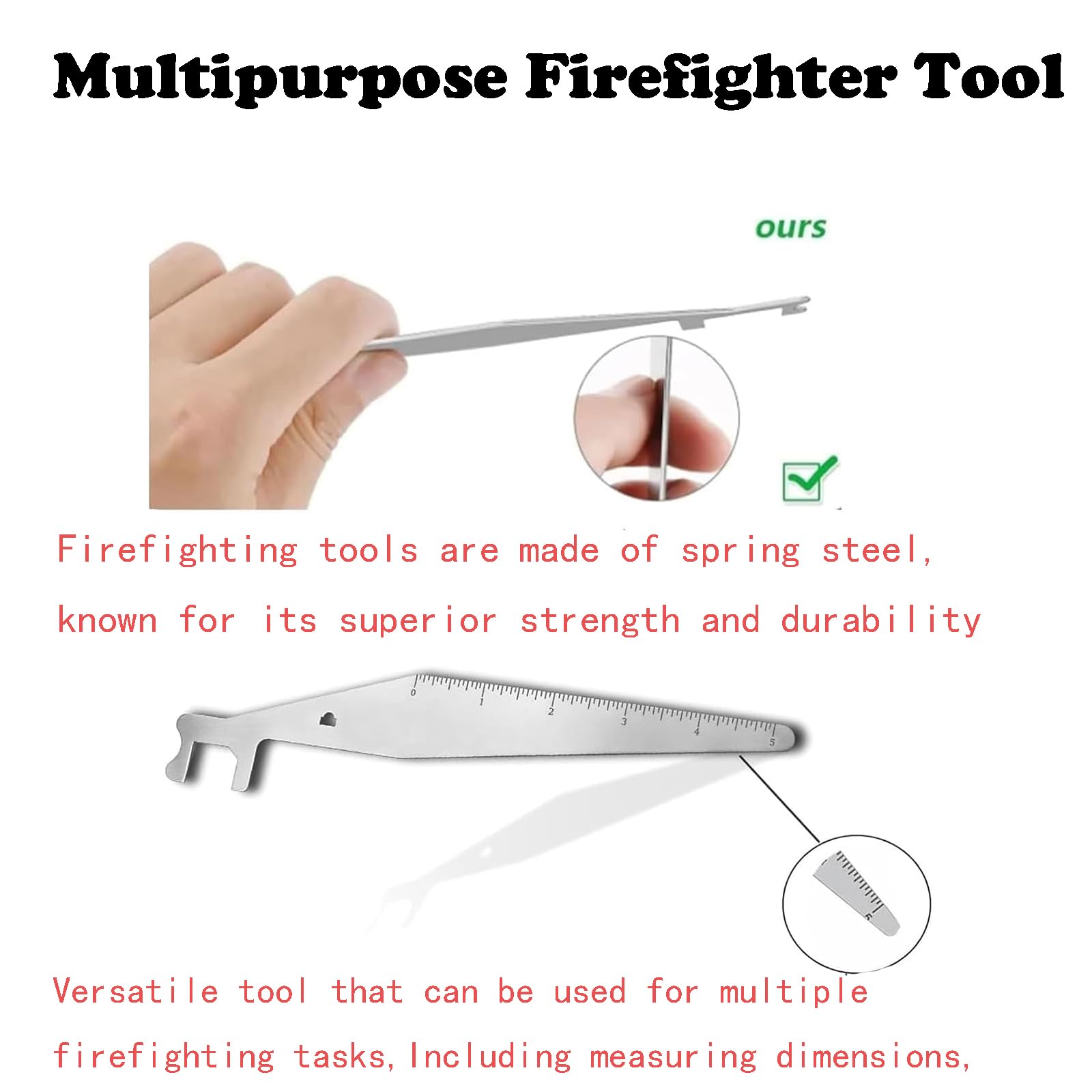 Firepik PRO - World Famous Lock Picking Fire Tool,Fire Pick PRO,Firepik Firefighter Tool,Firefighting Tools Hand Tools, Multipurpose Leverage Tool, Lock Picking Fire Tool for Firefighters
