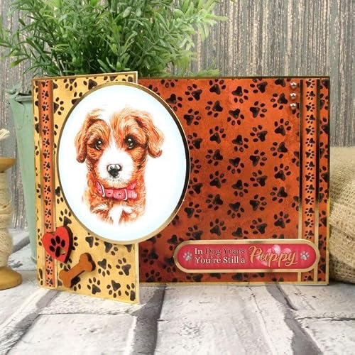 Hunkydory Crafts Dog Years Card Topper Sheet #TOP1