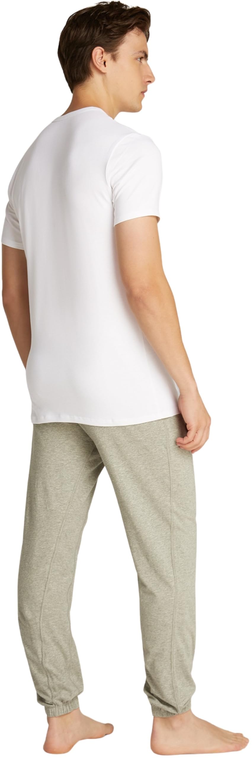 Calvin Klein Herren 3er Pack T-Shirts Kurzarm Crew Neck Basic, Weiß (White, White, White), M – Ansicht 2