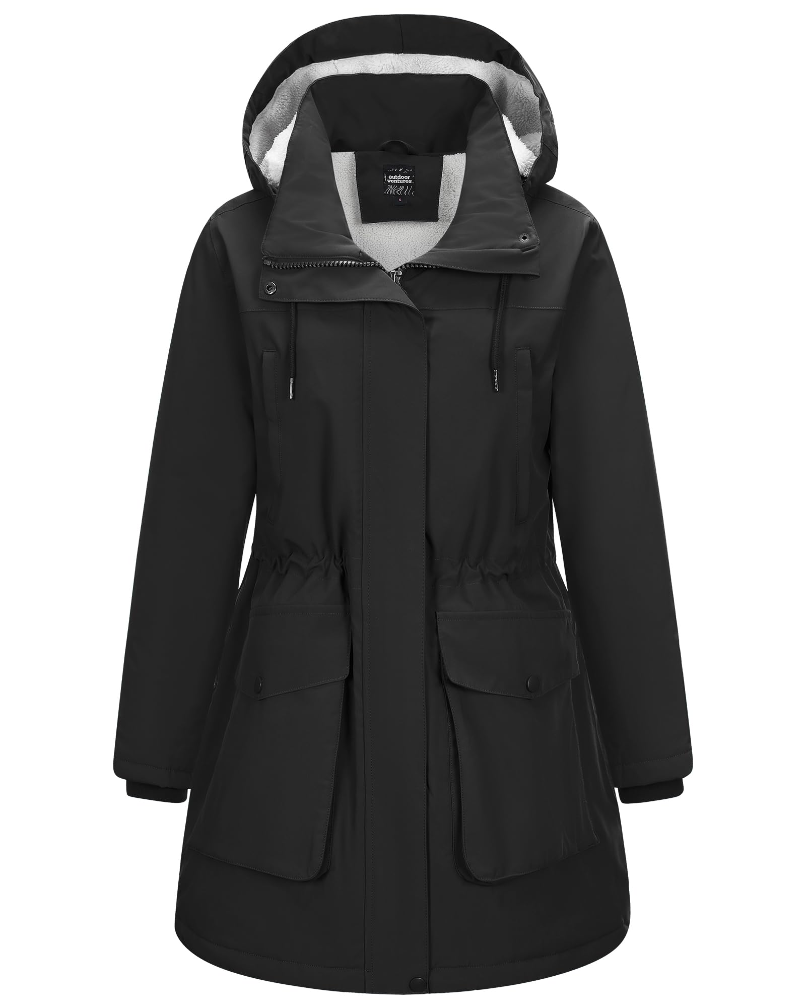 Outdoor Ventures Women's Waterproof Fleece Lined Winter Coat